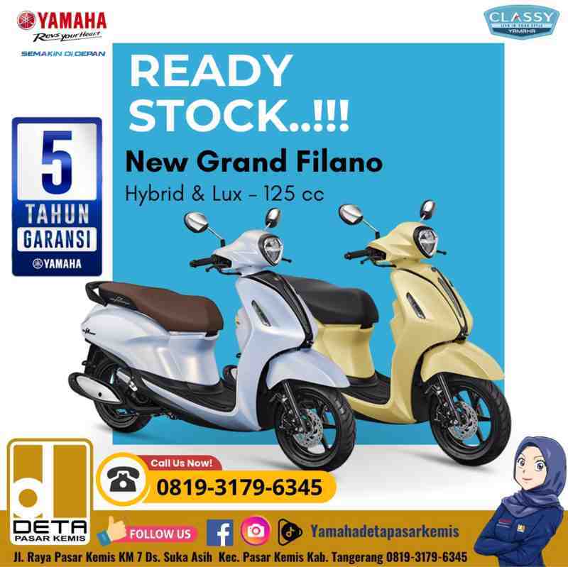 Promo Yamaha New Grand Filano, Ready Stock!