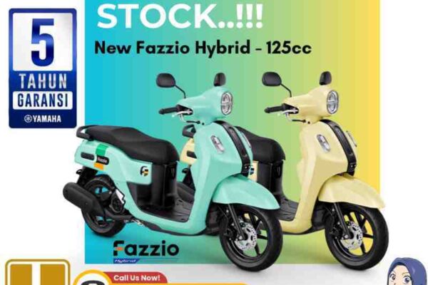 Promo Yamaha New Fazzio Hybrid, Ready Stock!